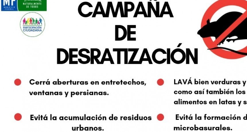 CAMAPAÑA DE DESRATIZACIÓN  