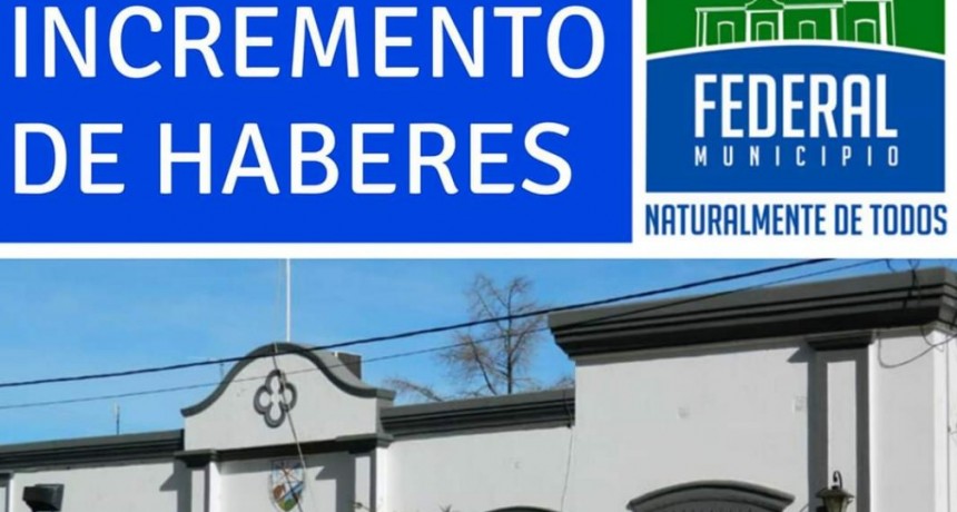 CON LOS HABERES DE ENERO; LOS EMPLEADOS MUNICIPALES RECIBIRÁN UN AUMENTO