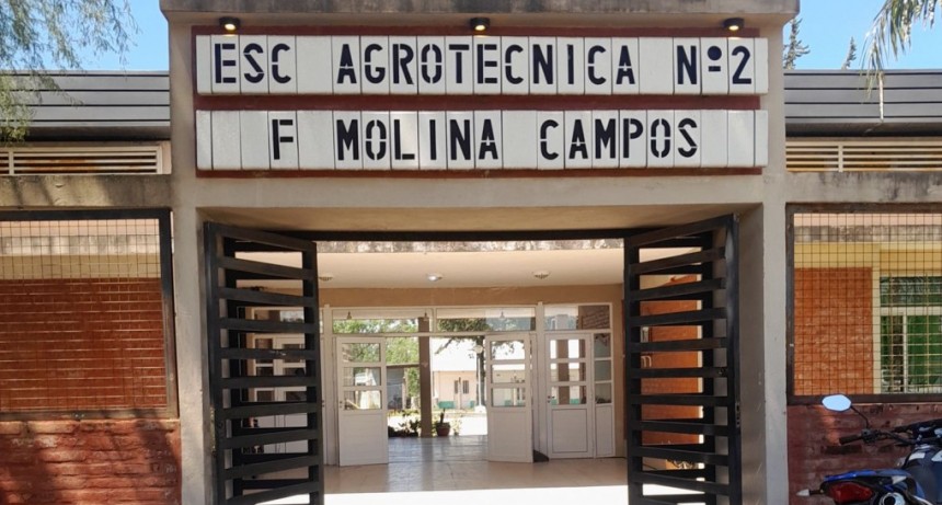 Finalizó la obra de emergencia en la escuela Agrotécnica de Federal