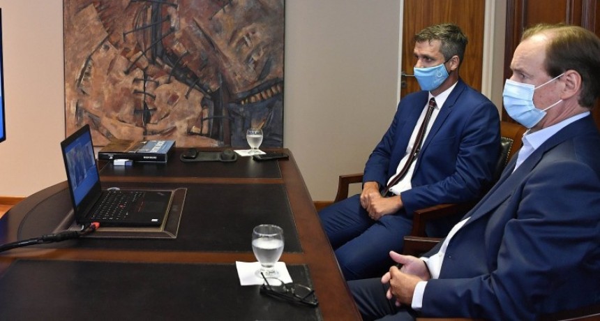 Bordet compartió por videoconferencia con el Presidente la presentación del módulo sanitario de Colón