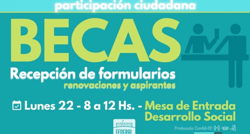 LA MUNICIPALIDAD COMIENZA LA ENTREGA DE FORMULARIOS PARA BECAS