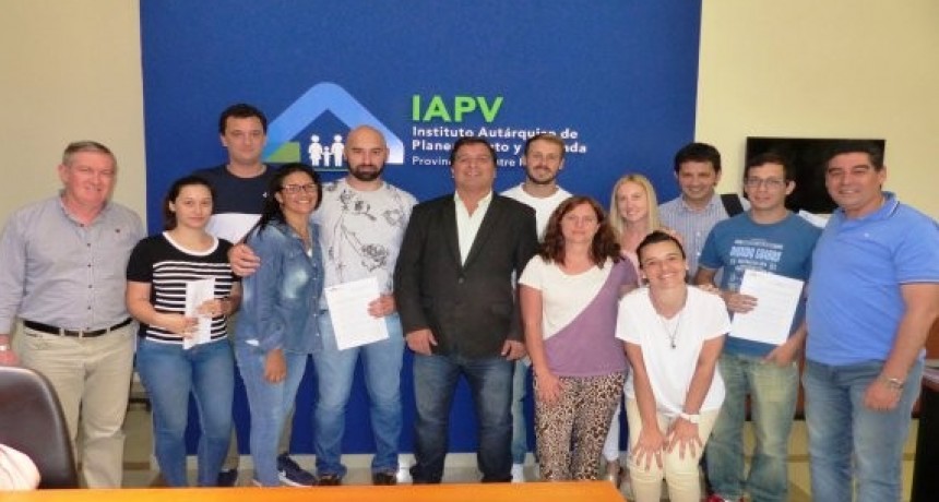 La provincia realizó desembolsos de créditos hipotecarios para la construcción de vivienda en terreno propio