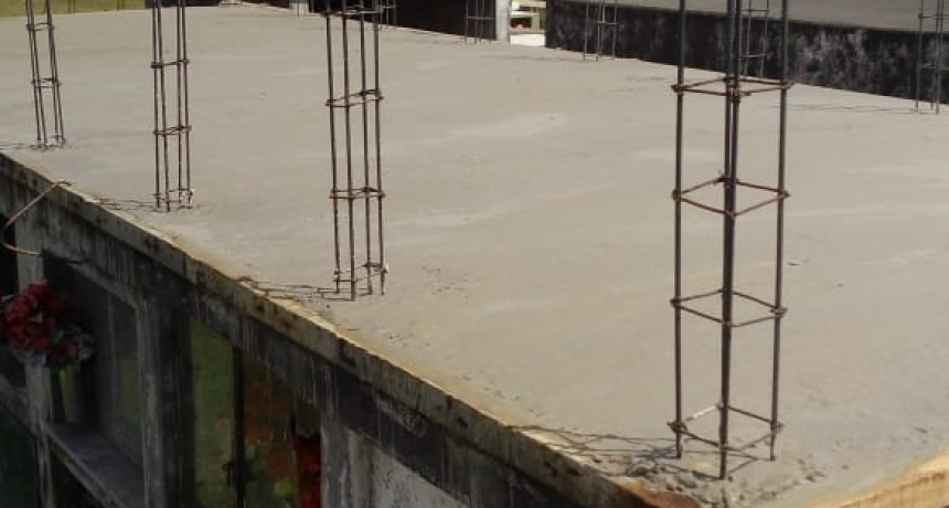 SE CONSTRUYEN NUEVOS NICHOS EN EL CEMENTERIO DE CONSCRIPTO BERNARDI