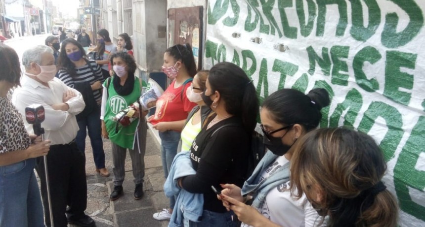 Hubo movilización al Copnaf en reclamo de condiciones laborales dignas