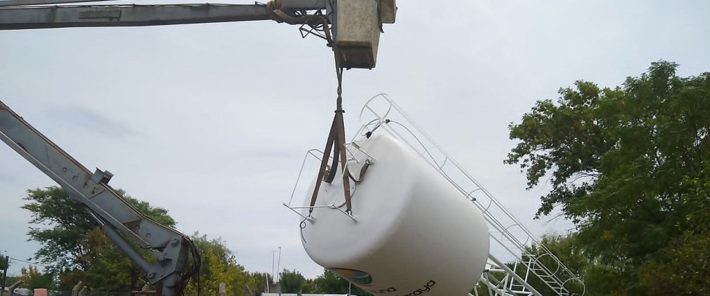 Comenzó la obra para el nuevo tanque de agua y perforación en Nueva Vizcaya