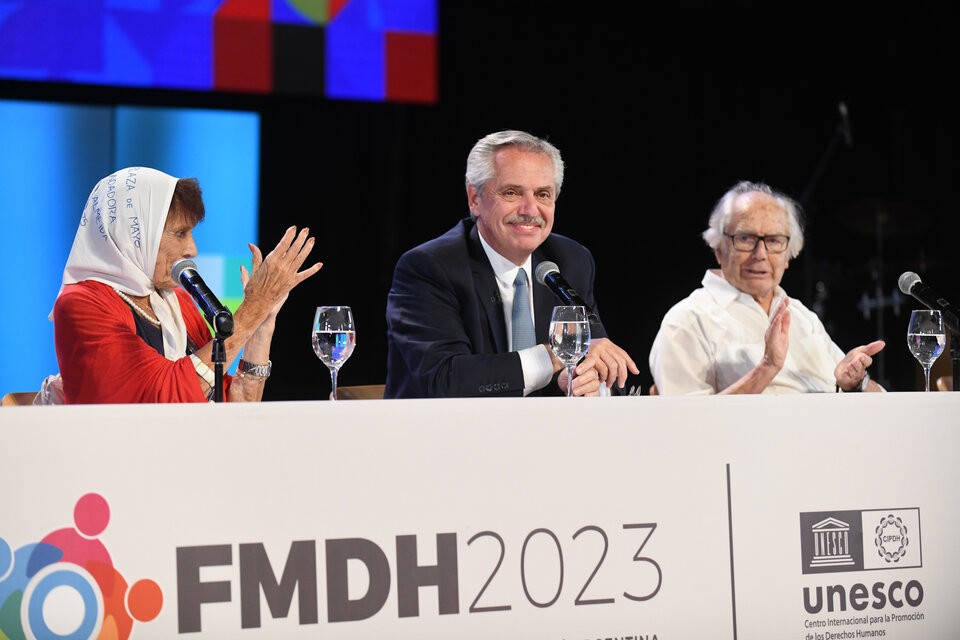 Alberto Fernández inauguró el Tercer Foro Mundial de Derechos Humanos.   