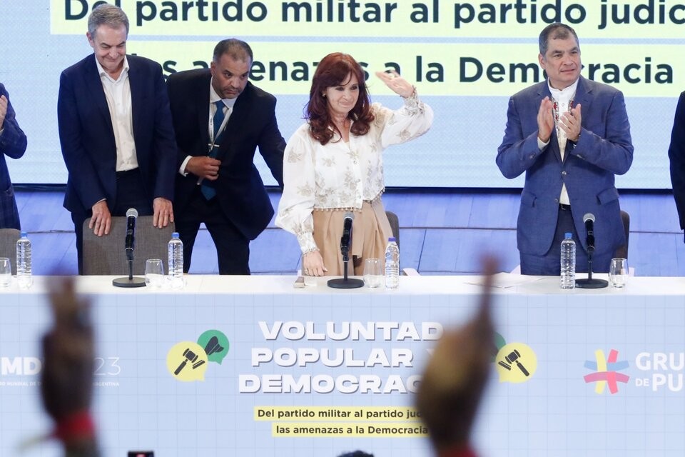 La vicepresidenta denunció el lawfare en el Foro Mundial de Derechos Humanos Cristina Kirchner: 