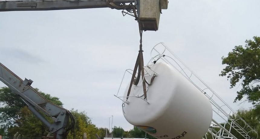 Comenzó la obra para el nuevo tanque de agua y perforación en Nueva Vizcaya