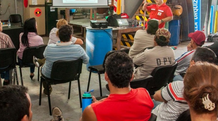 Capacitaron a empleados viales en primeros auxilios y reanimación cardiopulmonar