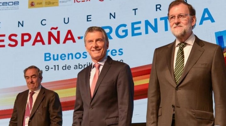Ante empresarios, Macri y Rajoy destacaron el clima para invertir en Argentina