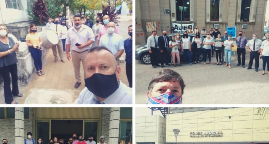 Los judiciales volvieron a protestar en distintos puntos de la provincia: reclaman mejoras salariales
