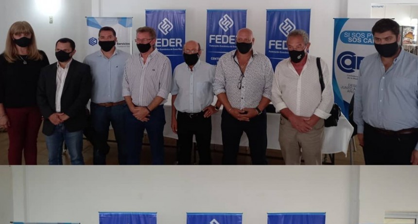 Directivos de la FEDER mantuvieron un encuentro con el Ministro de Producción y Turismo de la Provincia