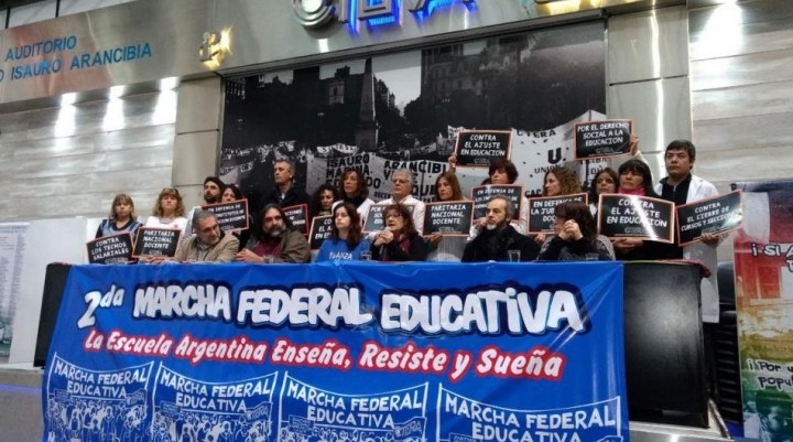 Se inició la Marcha Federal Docente