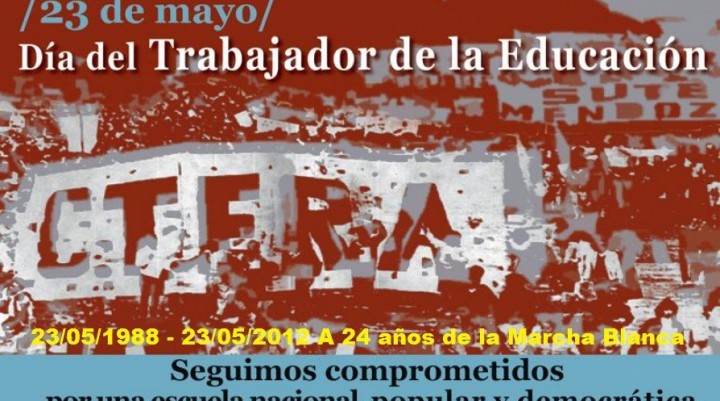 23 DE MAYO: DÍA DEL TRABAJADOR DE LA EDUCACIÓN 