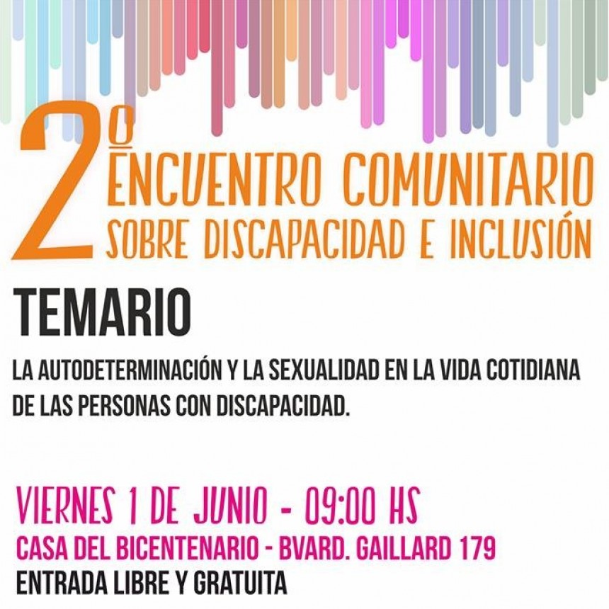 FEDERAL PARTICIPA DEL 2° ENCUENTRO COMUNITARIO SOBRE DISCAPACIDAD E INCLUSIÓN