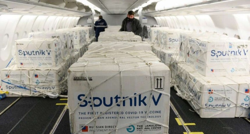 Arribaron otras 470.035 dosis de la vacuna Sputnik V
