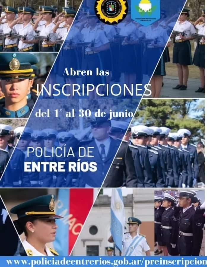 INSCRIPCIONES A LAS CARRERAS DE FORMACION DE OFICIALES Y AGENTES DE POLICÍA.