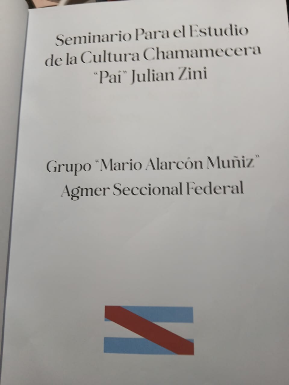SEMINARIO PARA EL ESTUDIO DE LA CULTURA CHAMAMECERA 