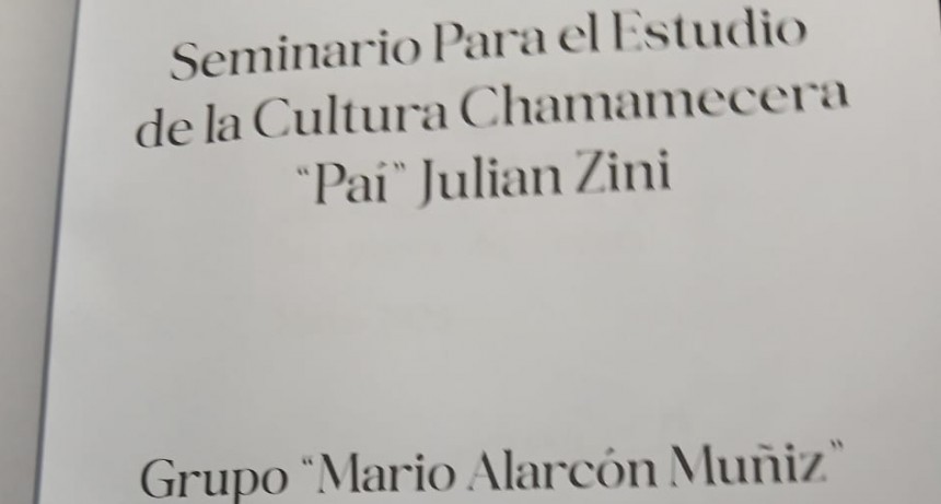 SEMINARIO PARA EL ESTUDIO DE LA CULTURA CHAMAMECERA 