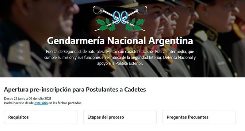 Gendarmería abrió la inscripción para ingresar a la Fuerza: los requisitos