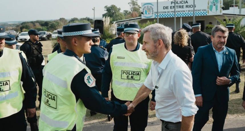 Frigerio anunció aumentos para la Policía de Entre Ríos