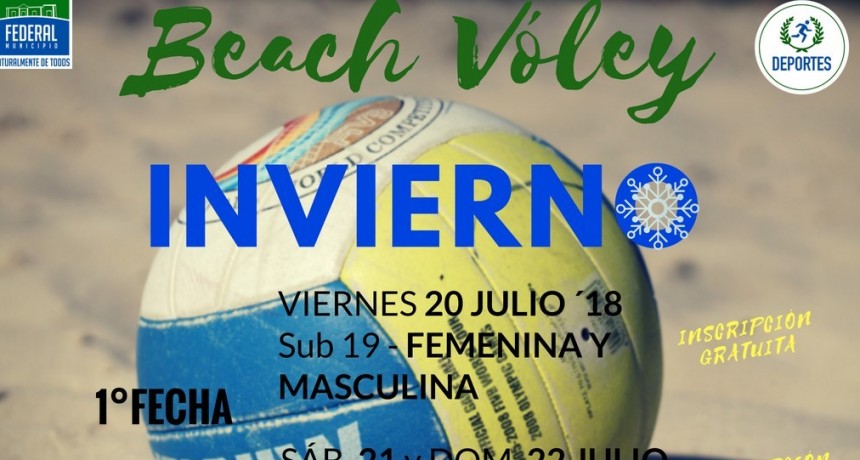 ESTE MES SE DESARROLLARÁ EL CIRCUITO FEDERALENSE DE BEACH VÓLEY INVIERNO