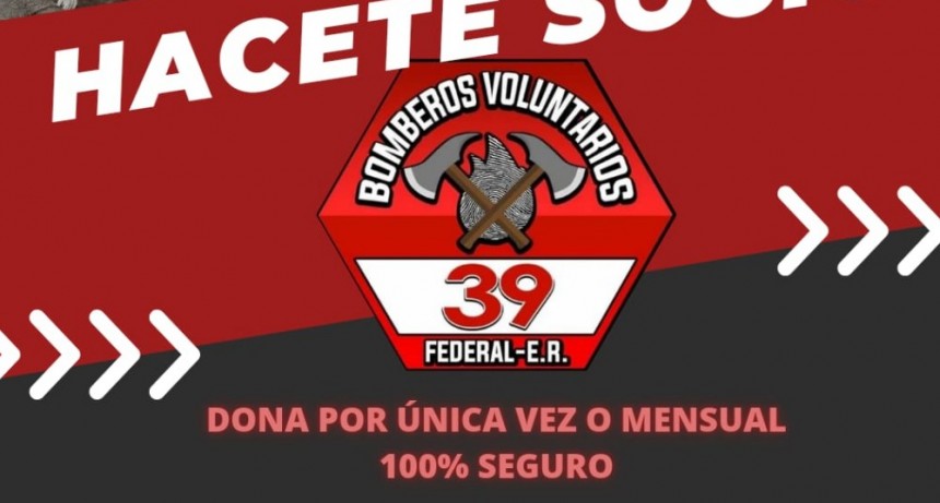 BOMBEROS VOLUNTARIOS, PIDEN QUE COLABORES. VAMOS SI PODES HACELO