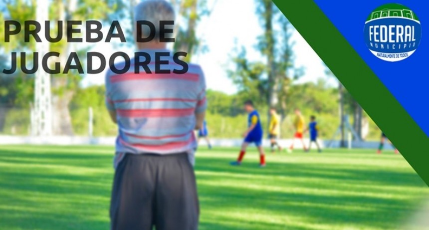 Mañana se realiza la prueba regional de jugadores en Federal