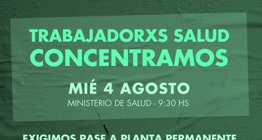 Trabajadores profesionales de Salud se movilizarán al Ministerio