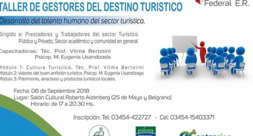 TALLER DE GESTORES DEL DESTINO TURÍSTICO: DESARROLLO DEL TALENTO HUMANO DEL SECTOR TURÍSTICO  