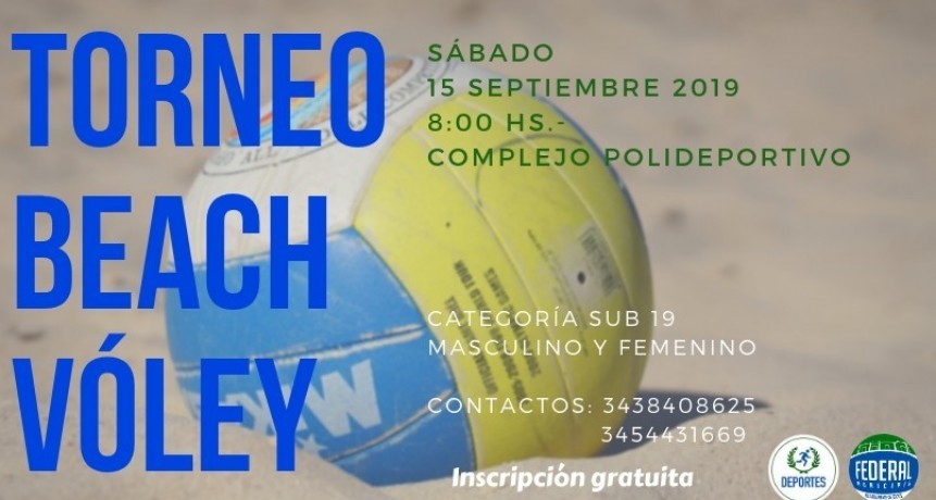 LA DIRECCIÓN DE DEPORTES AUSPICIA TORNEO DE BEACH VÓLEY 