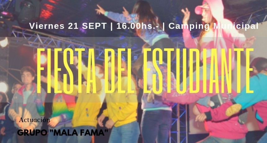 EL MUNICIPIO PREPARA EL FESTEJO PARA LOS ESTUDIANTES  