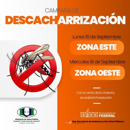 SE REALIZARÁ EN SEPTIEMBRE: OPERATIVO CONJUNTO PARA LA PREVENCIÓN DEL DENGUE EN FEDERAL