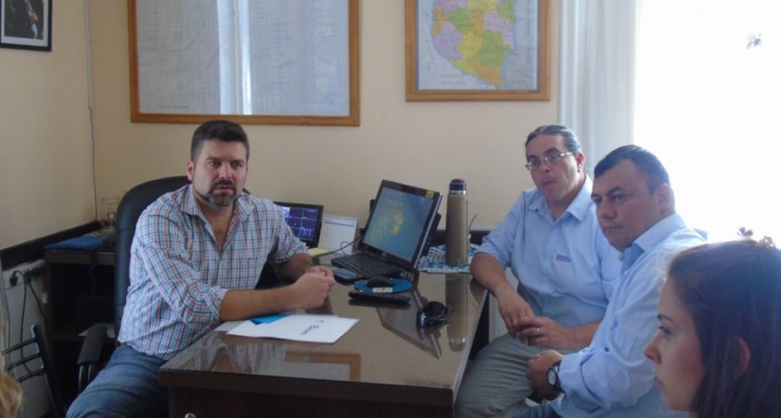 EL PRESIDENTE MUNICIPAL RECIBIÓ A AGENTES DEL INSTITUTO BECARIO DE LA PROVINCIA 