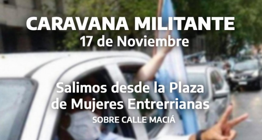 El peronismo de la provincia se suma a la “caravana militante” en apoyo al gobierno nacional 