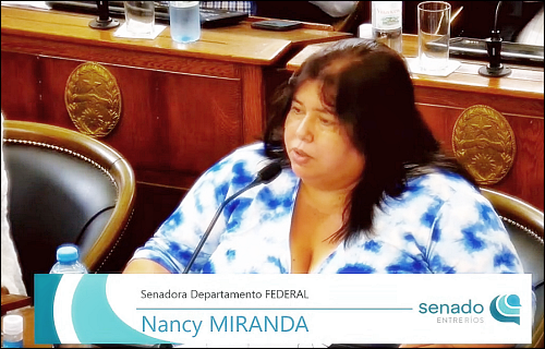 La senadora Miranda hizo un reconocimiento especial al trabajo de los agentes sanitarios
