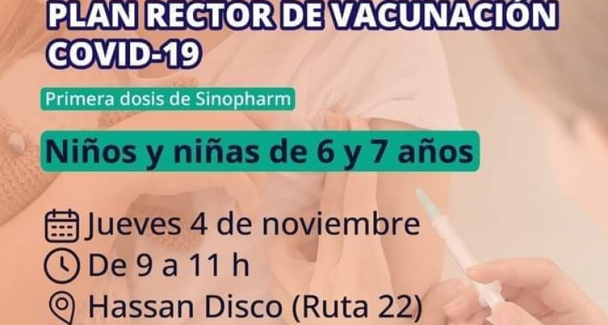MAÑANA EN HASSAN DISCO CONTINUA EL PLAN RECTOR DE VACUNACION