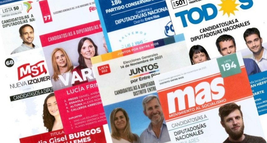 Las 7 boletas que estarán en el cuarto oscuro este 14 de noviembre