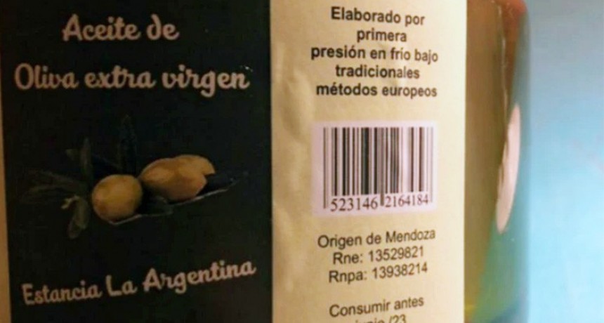 La Anmat prohibió un aceite de oliva por estar “falsamente rotulado”