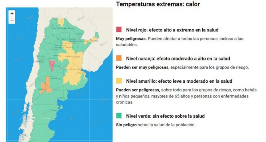 Alerta amarilla por temperaturas extremas: prevén sensación térmica de 46 grados