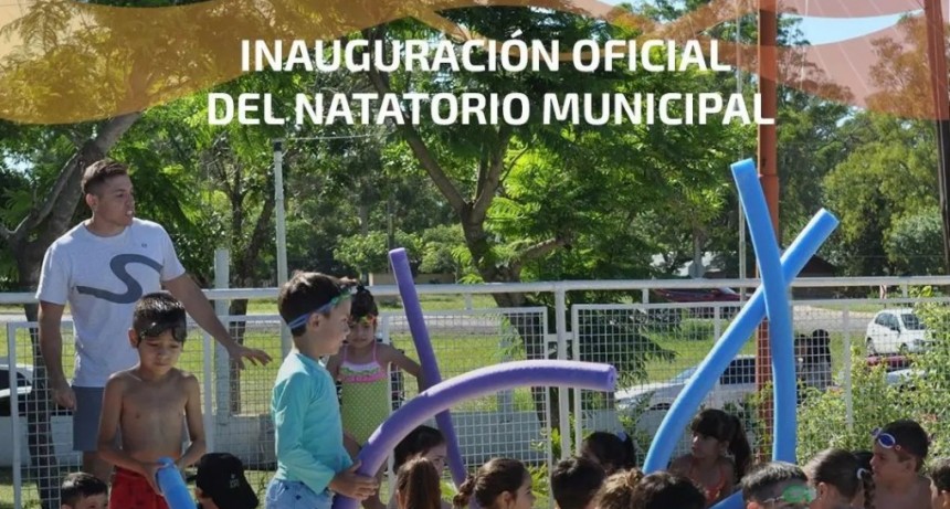 INAUGURACIÓN OFICIAL DEL NATATORIO MUNICIPAL 